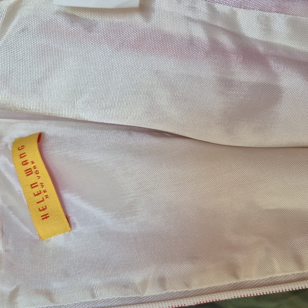 Red and White Mini Dress with Floral Pattern - Picture 3 of 4